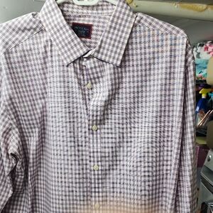 UNTUCKit Lavender and White Checkered Men's Shirt